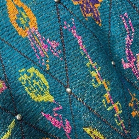 VINTAGE Michelle Stuart Wool Blend Sweater Size Small Granny Grandma Grannycore - Picture 6 of 9